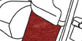 Mustang Convertible Quarter Trim Carpet