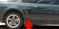 Mustang Quarter Panel Scoops