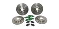 Mustang Front And Rear Brake Rotors And Pads Kits