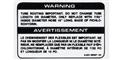 Mustang SVO Turbo Hose Warning Decals