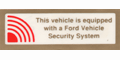 Mustang Security System Decals